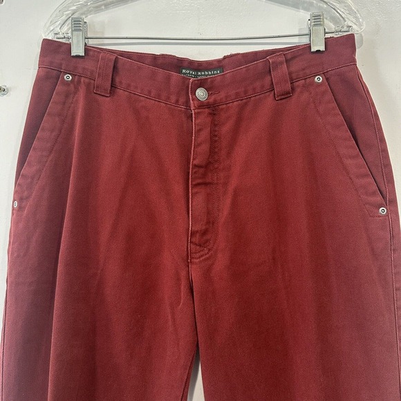 Royal Robbins Outdoor Travel Pants Red Cotton 34x32 - Picture 2 of 8
